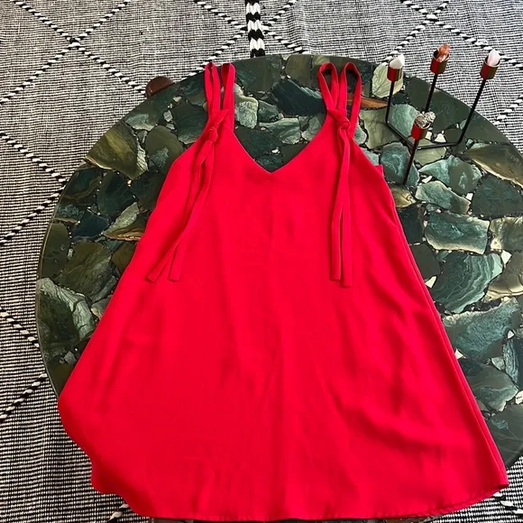Zara | Dresses | Zara Shoulder Tie Summer Dress Loose Fit | Poshmark